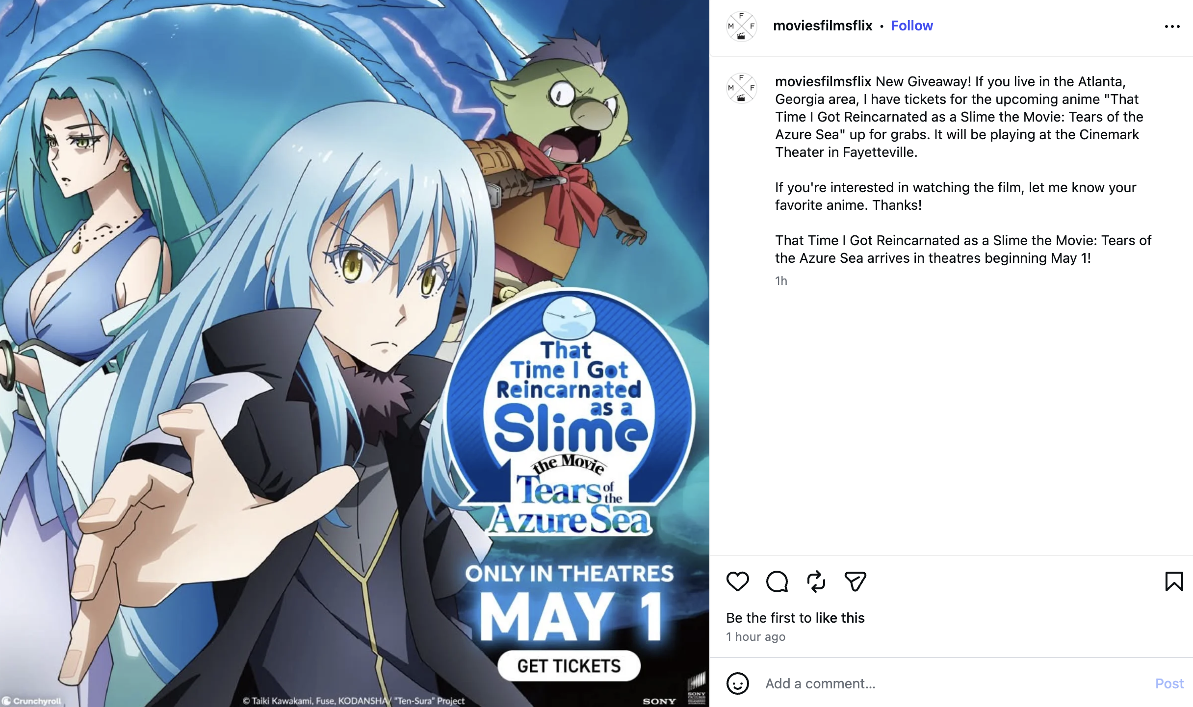 Movies Films & Flix - Instagram Post
